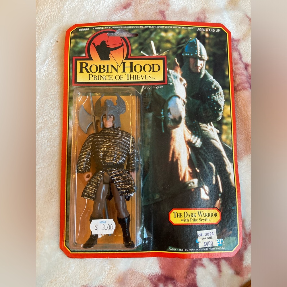Robin Hood Prince of Thieves action figure The Dark Warrior with Pike Scythe